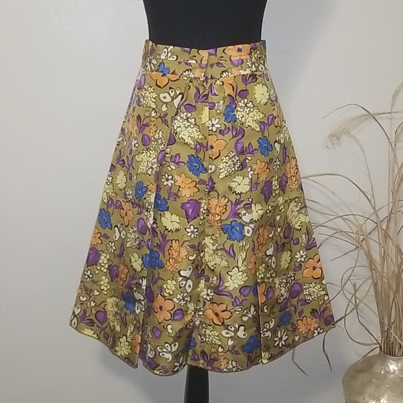 Marc Jacobs 100% Silk Floral Skirt - Picture 5 of 9